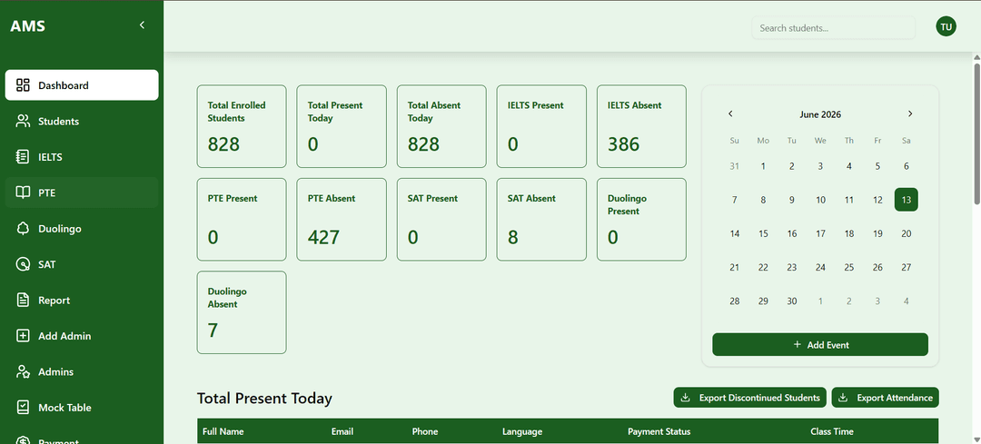 Attendance Management System